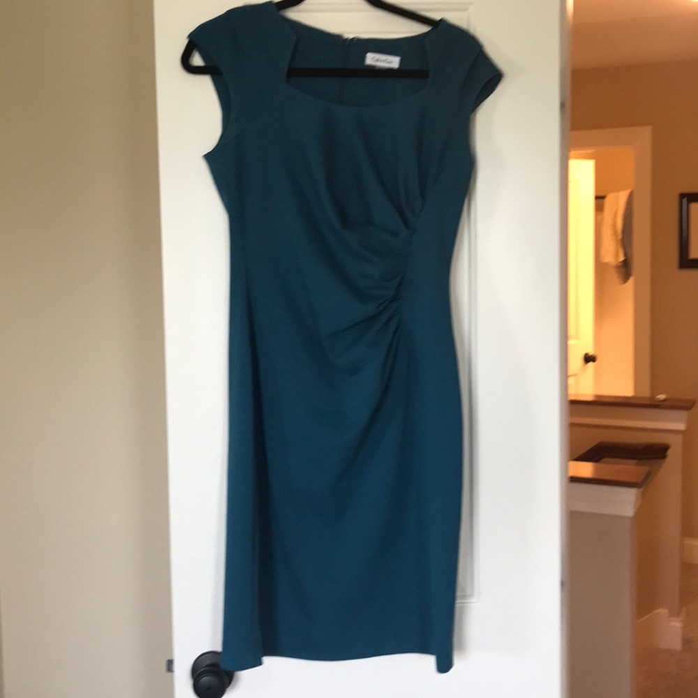 Teal Calvin Klein dress